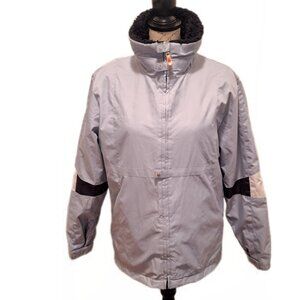Vintage 90s Womens  Kemper Snowboard Jacket Medium Blue Ski Winter Color Block